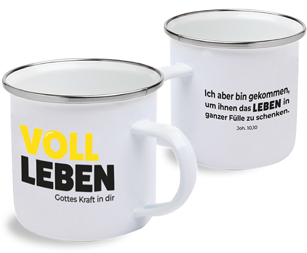 Bild von zwei Email-Tassen